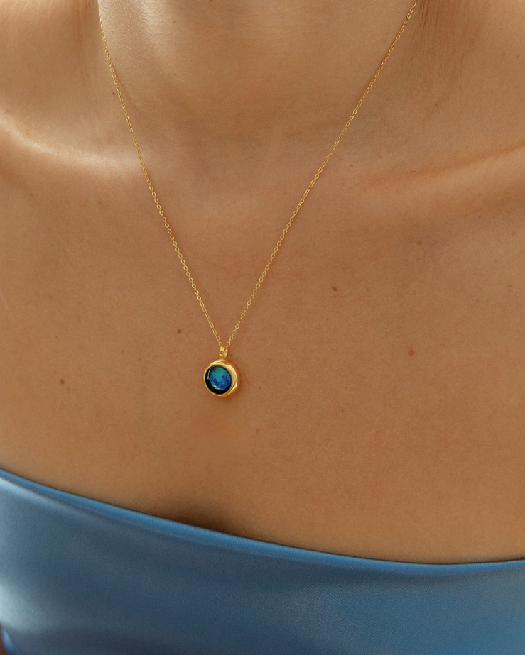 Moon Phase Necklace - Gold