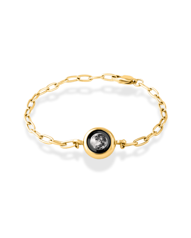 Moon Phase Power Anklet - Gold