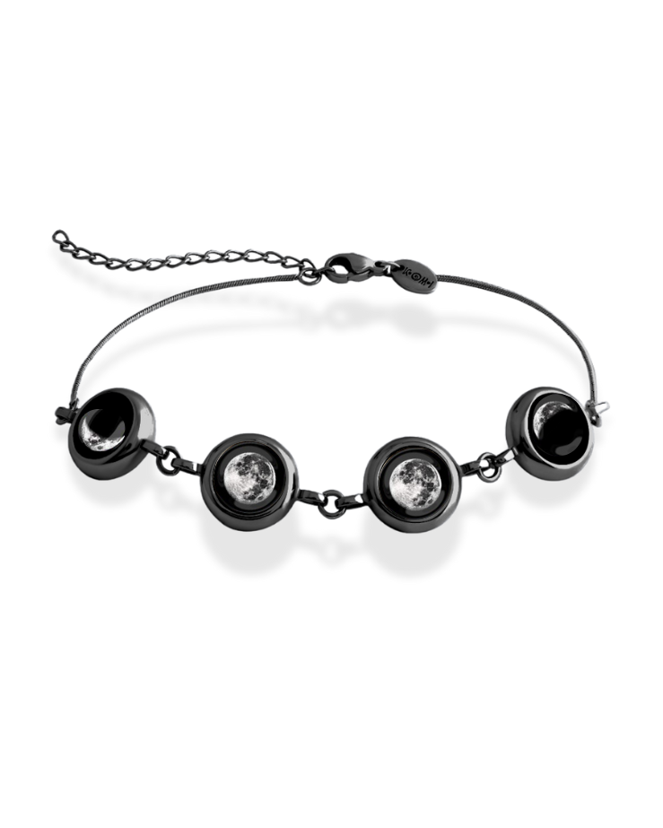 4 Moon Phase Bracelet - Black