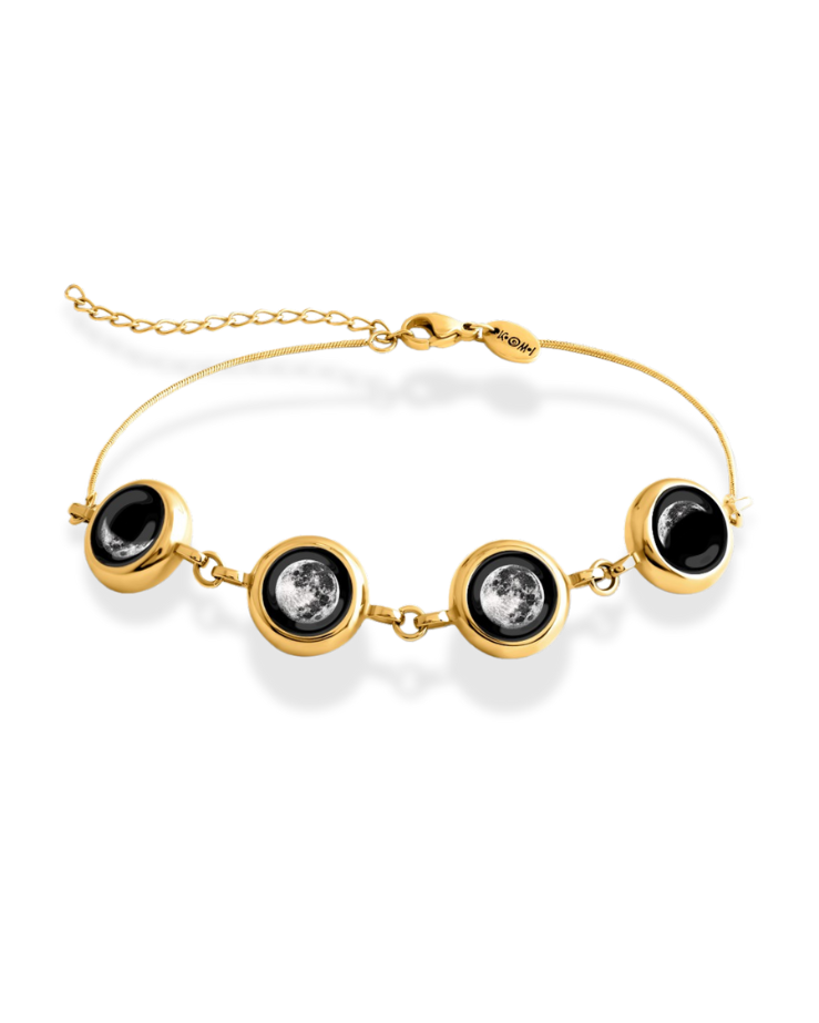 4 Moon Phase Bracelet - Gold